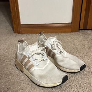 Adidas White and Brown Sneakers